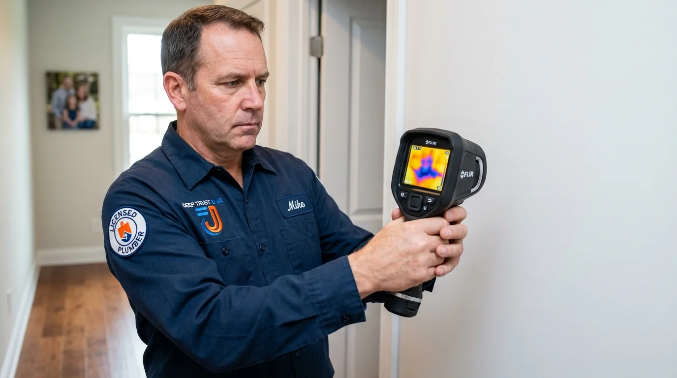 Thermal imaging leak detection by Johns Plumbing LLC in Lufkin